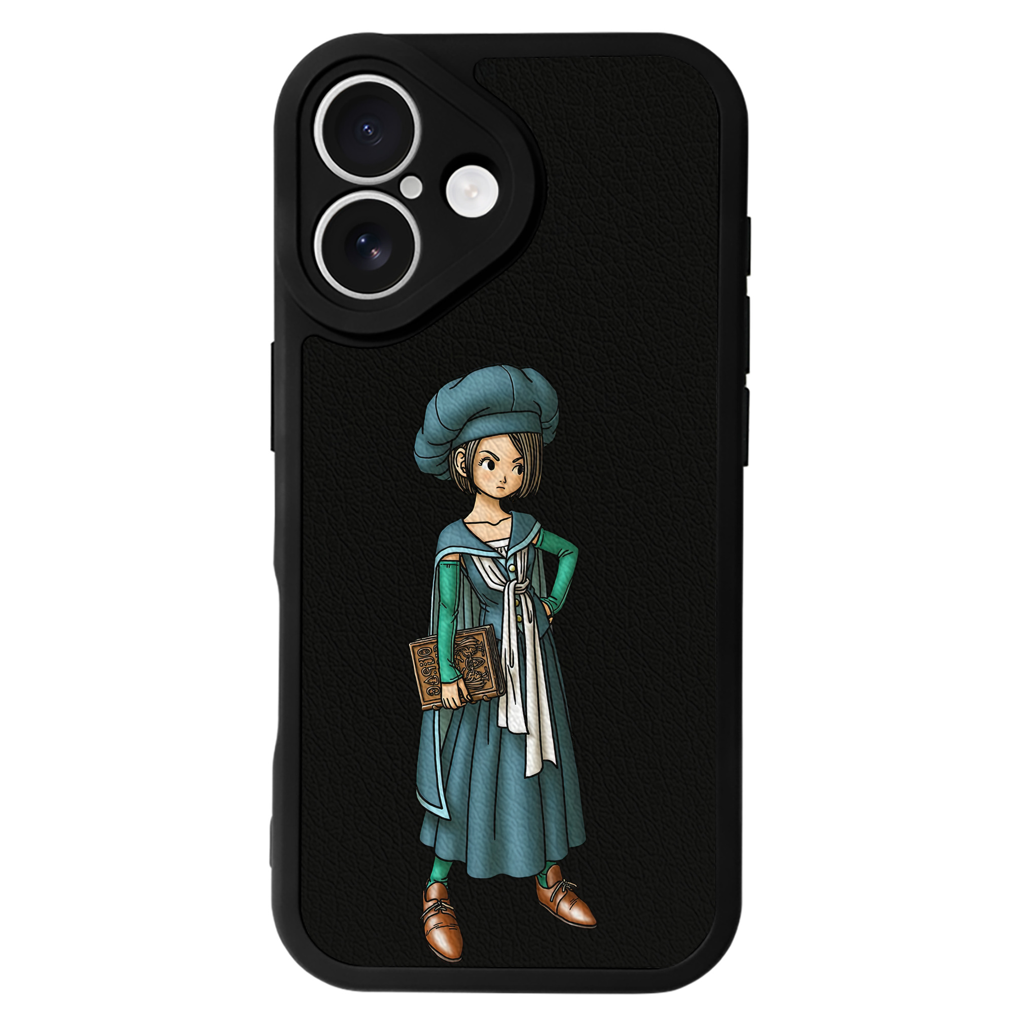 （画像用） ドラゴンクエスト Doragon Kuesuto Dragon Quest 【iPhone 16シリーズ対応】シリコンスマホケース（レザー調） 材質：シリコン
